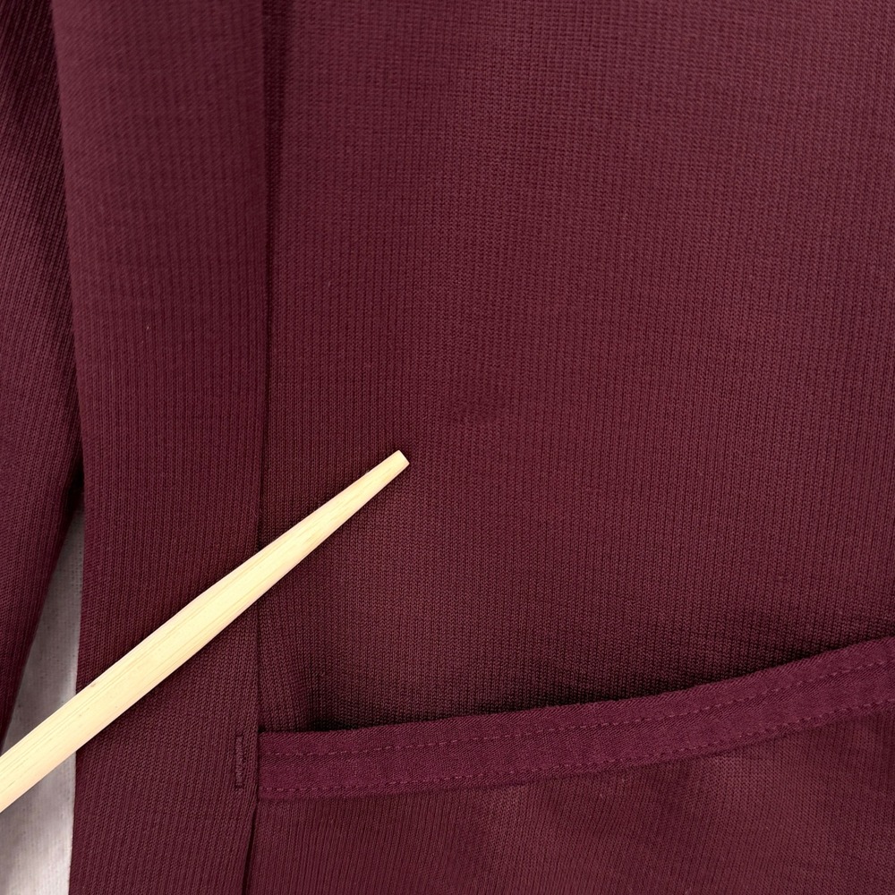RAPHA Long Sleeve Jersey Women Medium Burgundy Cycling Merino Wool Blend Zip Up - Picture 13 of 16